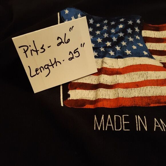 Made in America Patriotic T Shirt American Flag Graphic 2018 Black Size XL - Picture 6 of 6
